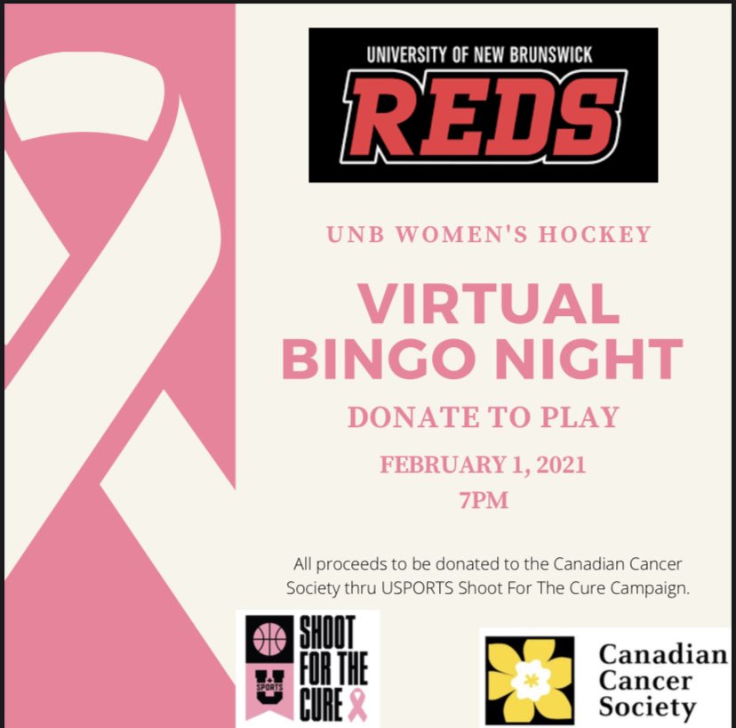 Grab your bingo dabber, and let’s play Bingo! Entry is by donation - so come join us on Zoom for a night of fun and raising some $$ for the Canadian Cancer Society!
To join - please follow this link or send us a DM: tinyurl.com/yynhz5aq
