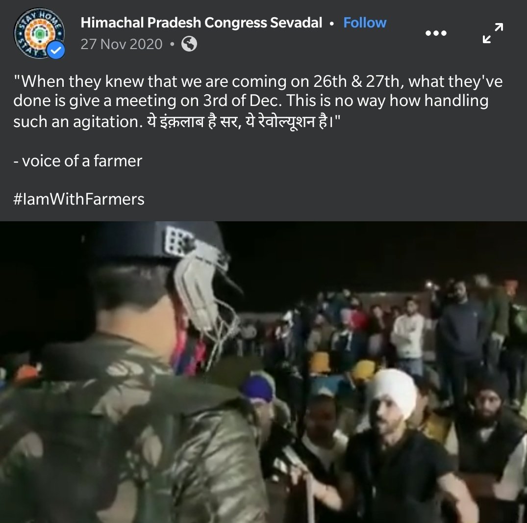 We were telling that Deep Sidhu is a Khalistani.And, Khalistanis infiltrated farmers' protest.But at that time, only we were being abused & labeled as communal.Deep Sidhu had become "The Voice of Farmers" for them. 3/4