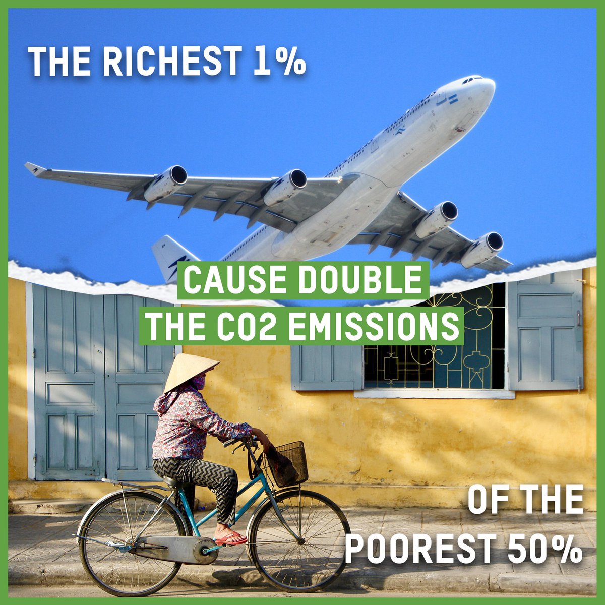 This economic model,based on unequal & carbon-intensive growth,is accelerating the  #climatecrisis, to enrich the already affluent, rather than reducing poverty. The richest 1% were responsible for 15% of emissions 1990-2015-more than twice as much as the poorest half of humanity