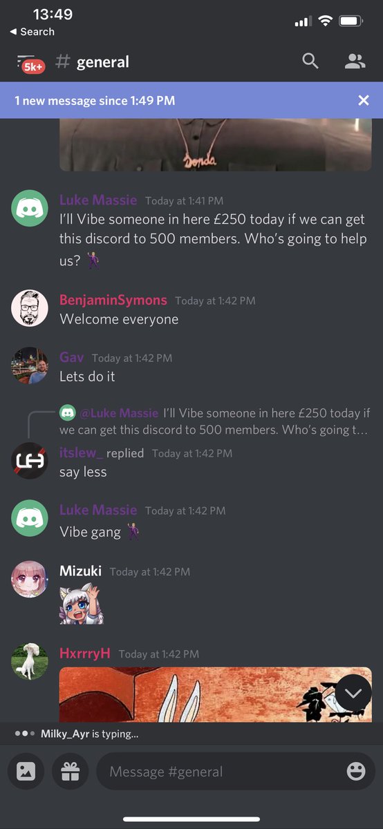 Tommy Well There It Is Lukemassie Will Send Someone 250 Via Vibepay If The Server Hits 500 Members Rt Far And Wide And Join Up Now Discord T Co Hy0wllktok Getpaid Tommy Well There It Is Lukemassie Will Send Someone 250 Via Vibepay If The Server Hits 500 Members Rt Far And Wide And Join Up Now Discord T Co Hy0wllktok Getpaid