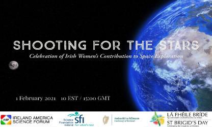 IrelandEmbUSA's tweet photo. This #BrigidsDay, 1 February, join us as we shoot for the ⭐️s, celebrating Irish &amp; Irish-American women's contributions to space exploration with @Astro_Cady Coleman, @SpaceNorah Patten &amp; leading @NASA astrophysicists Valerie Connaughton &amp; Julie McEnery. 👉https://t.co/6rcW4jZZrj https://t.co/oN5qYfL69Y