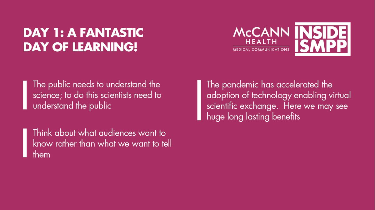 IPGH_MedComms's tweet photo. Some thoughts from The Challenges of Communicating Covid-19 Science During an Era of Misinformation by Tracey Brown of the charity, Sense About Science (@senseaboutsci) #ISMPPEU2021 #INSIDEISMPP https://t.co/FZe5onAO80