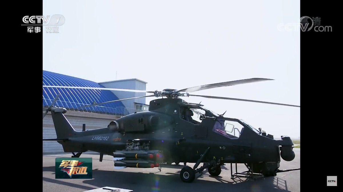 PLAHenkenBot2's tweet image. Z-10(武直10)攻撃ヘリコプター 霹靂火
中国陸軍にとって初めての純粋な国産攻撃ヘリ。23㎜機関砲に加えて各種ミサイルの運用が可能で、現代的なデジタル技術を多数投入。防弾版や新エンジンを装備した新型も最近確認された。厨二臭い名前の元ネタは水滸伝の登場人物、秦明。