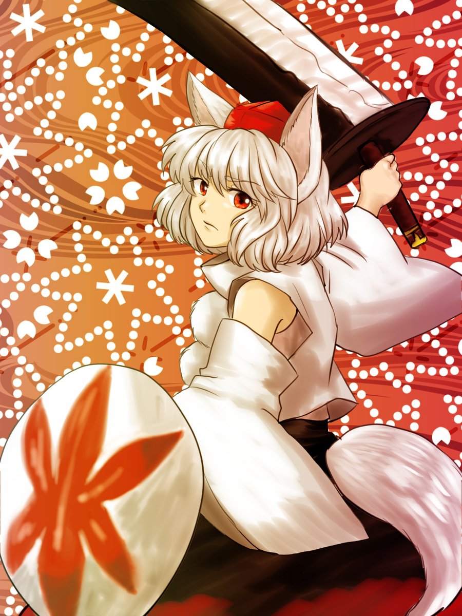 物部毒鼓 深夜の真剣お絵描き60分一本勝負 犬走椛