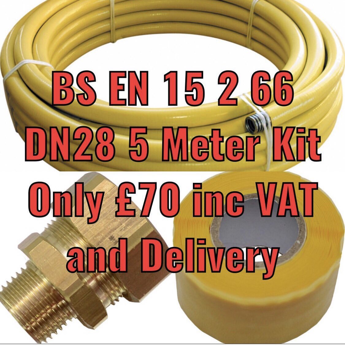 Approved, technically supported and with a 2 year warranty - 5 Meter CSST installer kits, DN15 at £45, DN22 at £55 and DN28 at £70 all prices include VAT and delivery 📦 Click on the link in our bio to see the other sizes we have available.