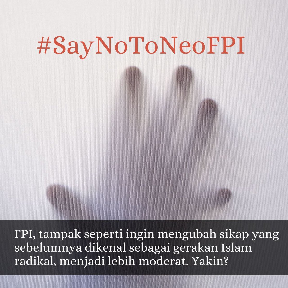 FeraYolanda4's tweet photo. Jika FPI dibiarkan bergerak di bawah tanah, besar kemUngkinan akan ada timbUl bahaya barU. #SayNoToNeoFPI #NKRITanpaFPI https://t.co/2omAKziCTx