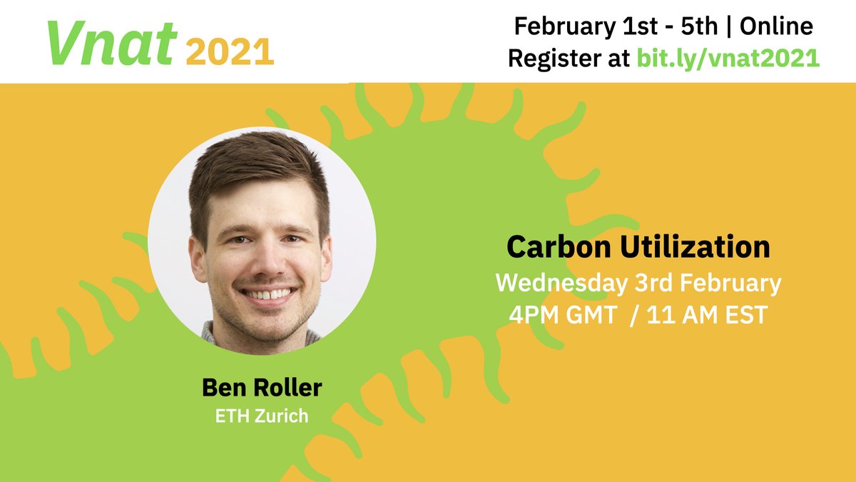 Speaker Announcement: On Wednesday 3rd Feb <a href="/ben_roller/">Ben Roller</a> will present on how Vnat cells recover from starvation by using up their carbon stores. Register at bit.ly/vnat2021!