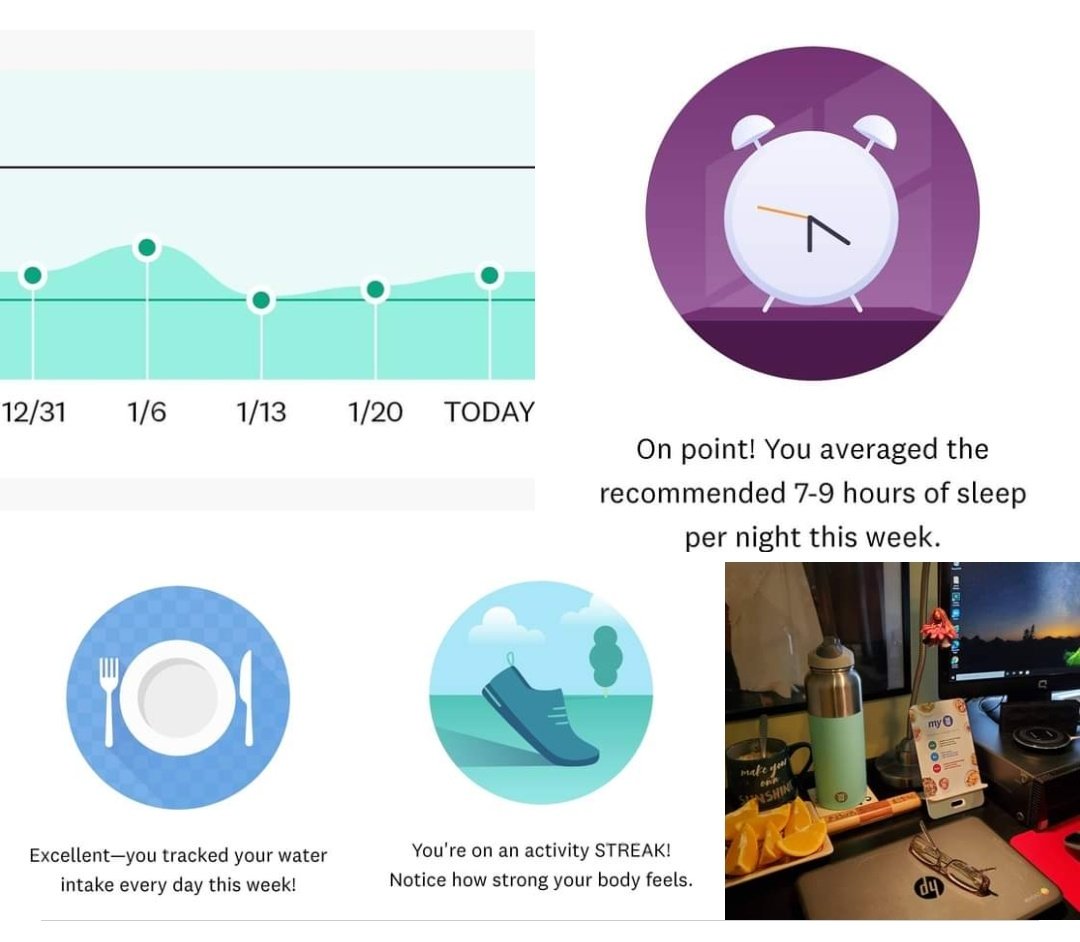 Joyous__Jenna's tweet photo. Completed my #weeklycheckin on my @ww_us app📲 and got some great feedback on my sleep 😴, water💦, and activity🚶♀️🧘♀️ goals! I'm set up for another successful day of remote💻 learning, then off for an in-person, limited attendance workshop.
#freelifetimemember #alwaysamemberfirst https://t.co/IlqnbQNJNq