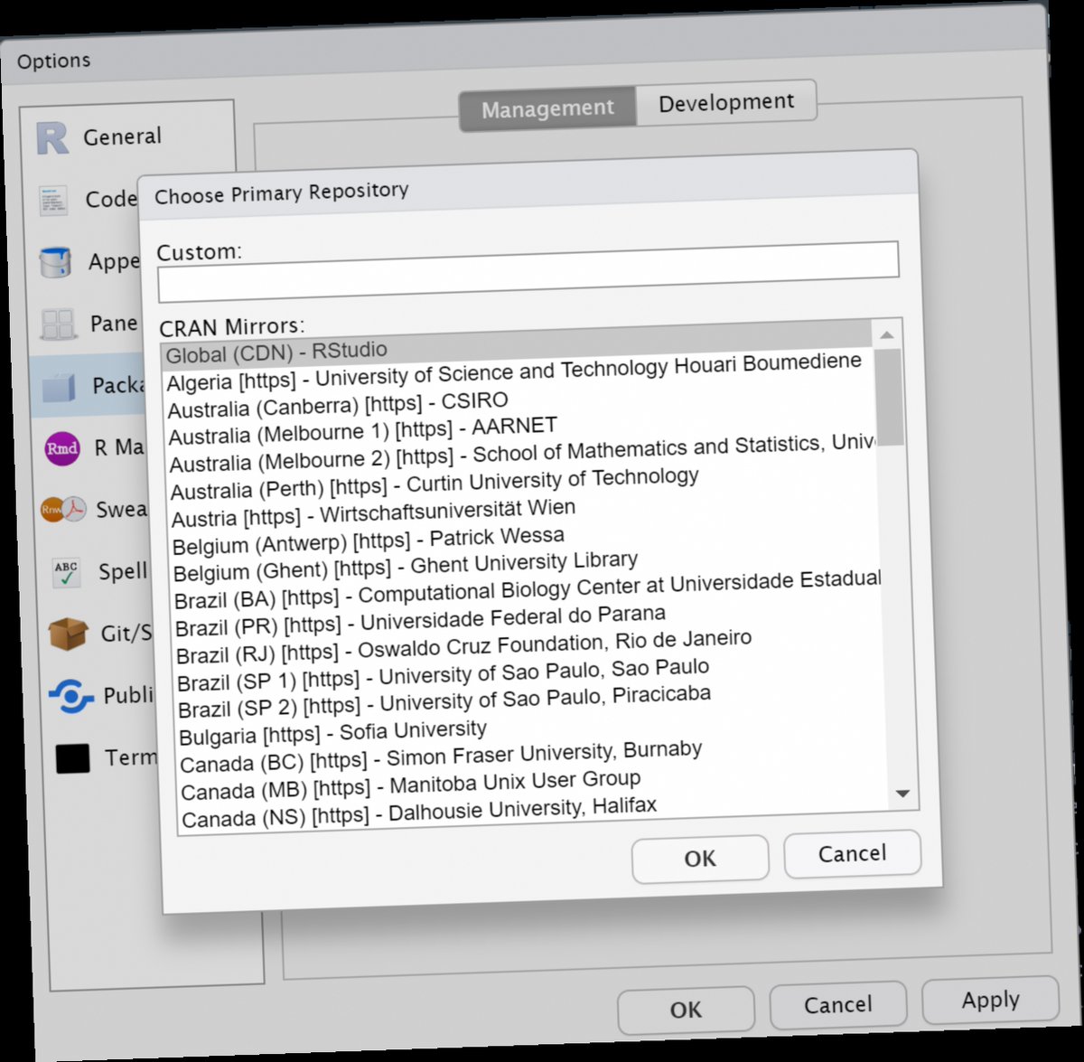 warning failed to download mirrors file / Twitter