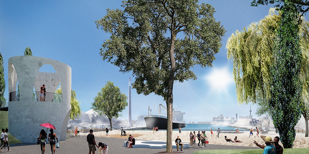 CreateTO and <a href="/cityoftoronto/">City of Toronto 🇨🇦</a> are pleased to announce that Claude Cormier + Associés has been awarded the contract to design and construct Leslie Slip Lookout Park, an exciting City-building initiative located in Toronto’s #PortLands. bit.ly/3olZXOb