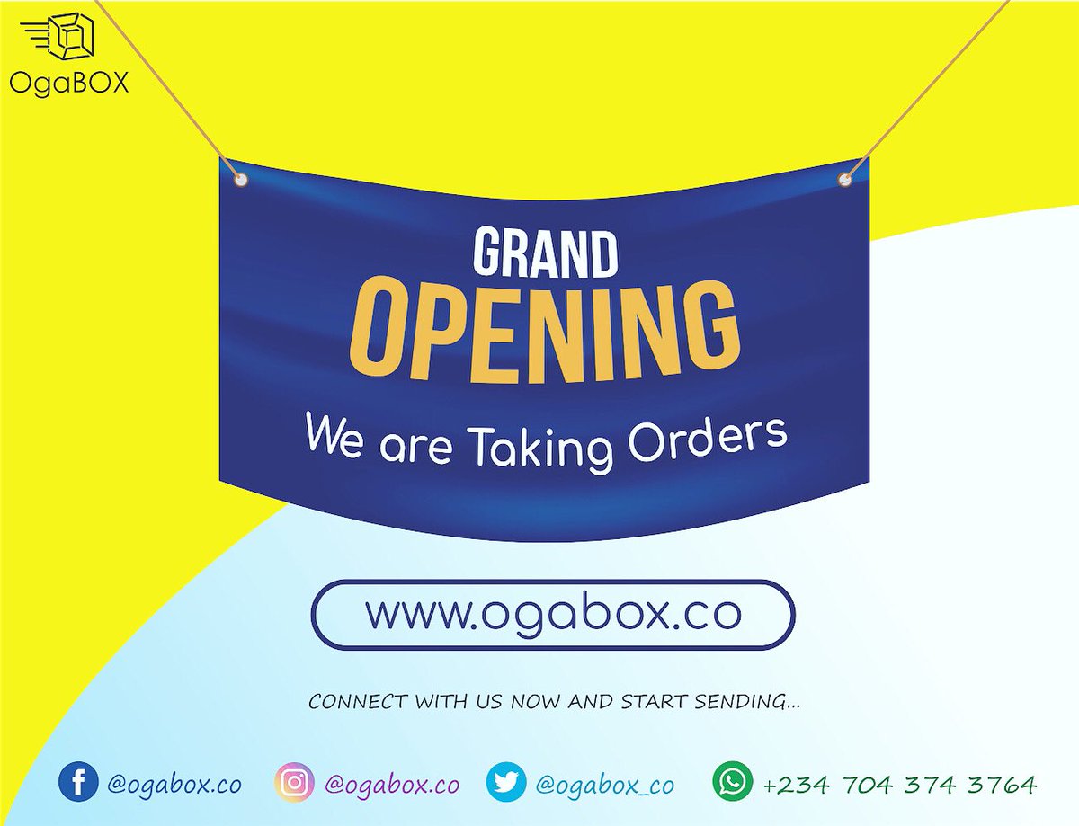 ogabox_co's tweet photo. ANYTHING, ANYPLACE, ANYTIME...

Hello good people of Kaduna City 🐊!
We bring you glad tidings ✋🏼😃🤚🏼. Need a faster, easier, friendlier way to get your stuff where it’s going? Schedule a delivery today with Ogabox.
#deliveryservice  #kadunaservices #kadunavendors https://t.co/QWQnZ46FEZ