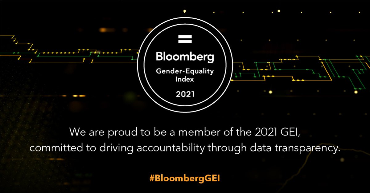 CBRE included in 2021 @Bloomberg Gender-Equality Index cbre.co/2YgVvWv #BloombergGEI