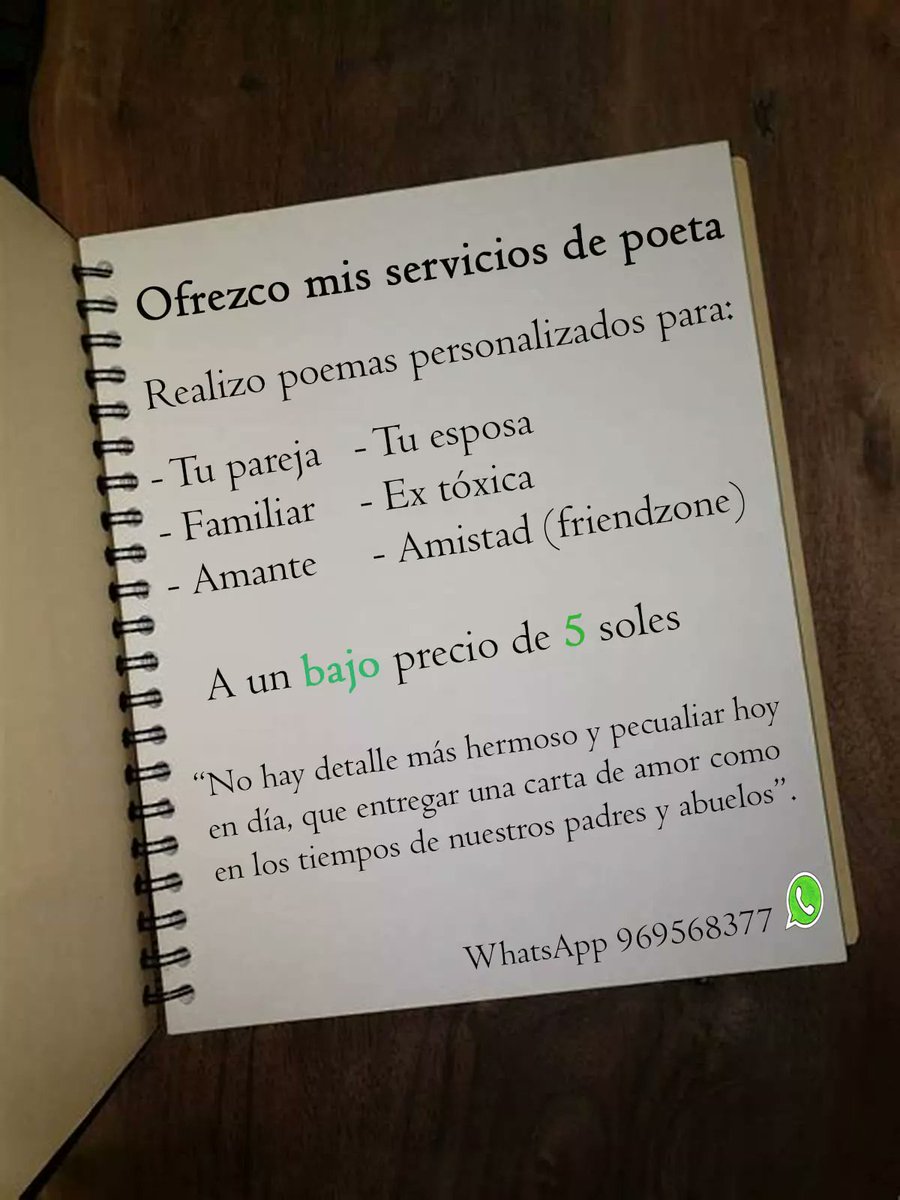 Para todas las personas de #Peru
Sin miedo al #exito #Emprendimiento #escritor ✍🥰 https://t.co/Qy0ocCqKU6