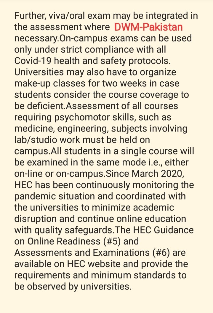 DWMOfficial's tweet photo. This is the official press release of HEC meeting with Vice Chancellors.
One more useless meeting without any clear directions to Universities.HEC didn't fulfilled the demand of final notification of Online Exams. 
#WeRejectHECLolipop
#JusticeForStudents 
#StudentsWantOlineExams https://t.co/Vej9VlCF9T