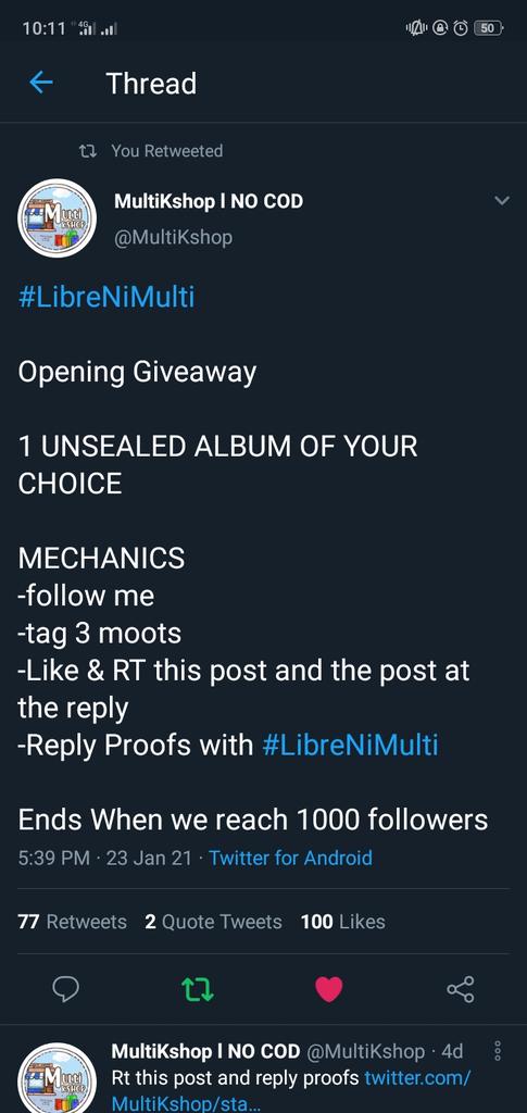 precyhunhan's tweet photo. @MultiKshop Thank you ☺️💖 @byunieeda12 @jowanilay @maeee_anneeee #LibreNiMulti https://t.co/nIlYftCzn5