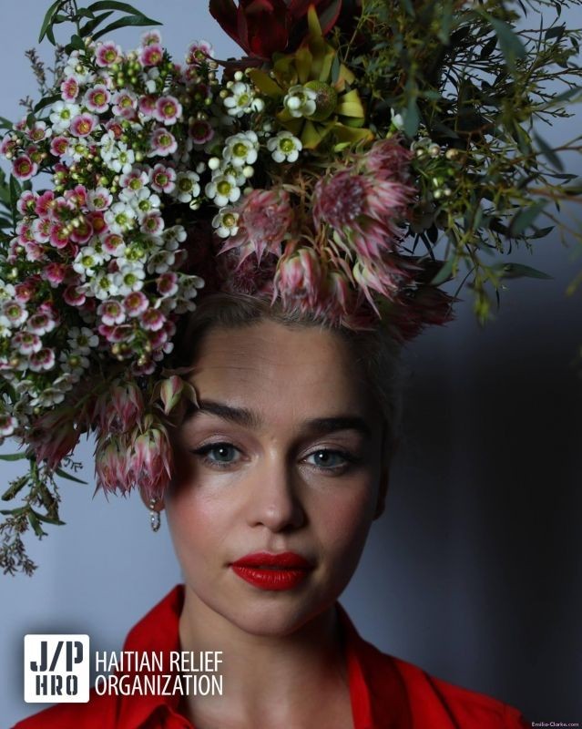 emilia clarke for haitian relief organization