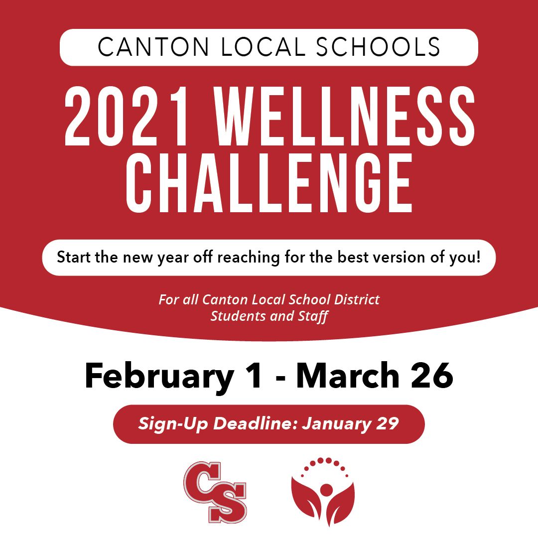 CSNutritionServ's tweet image. Have you signed up? The wellness challenge begins this Monday. Sign up by this Friday! Both Canton South faculty and students are able to sign up!

#2021wellnesschallenge #schoolnutrition #wellness