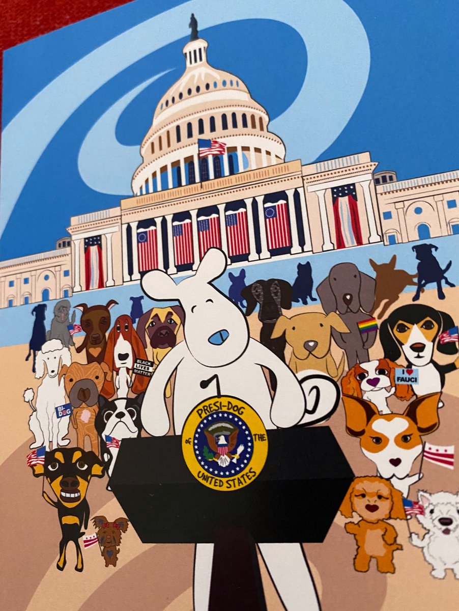 isalara's tweet image. You know you live in DC when your dog’s daycare sends you a happy inauguration card! #thistown #wethedogs @CityDogsRescue