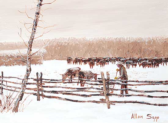 Stuthefarmer's tweet photo. My Grandfather Had So Many Cows.  By Allen Sapp.  #prairies #prairiepeople #prairieart https://t.co/BLzPIZAZmM