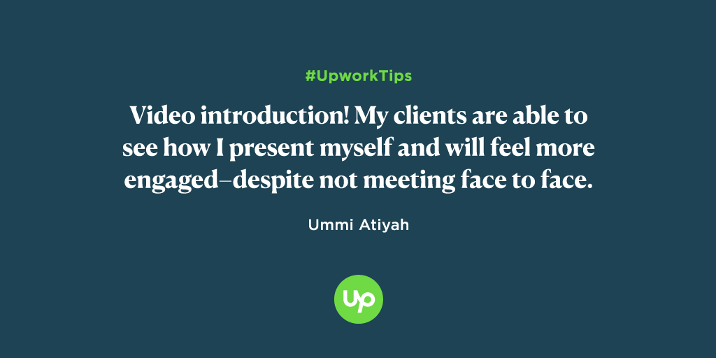 Upwork tweet media