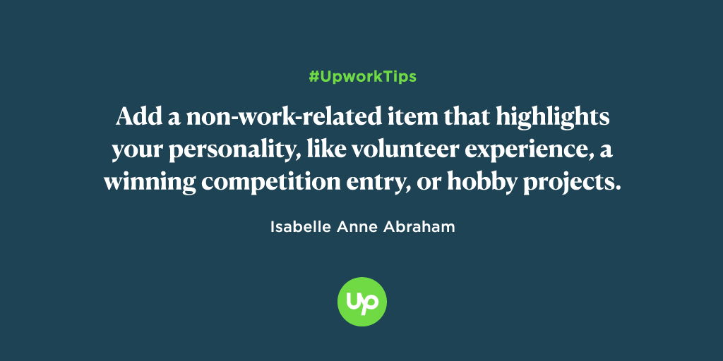 Upwork tweet media