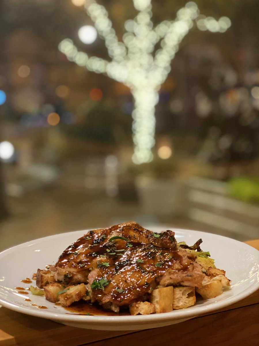 Gray’s Pan Roasted Half Chicken with Brussels &amp; Croutons is the rainy day food you wish you could cook at home! Pick it up or have it delivered 👍

And we welcome you into our spacious dining room as well✨

#jacktardurham #bitesofbullcity #bestofthebull #durhamfood #durhamnc