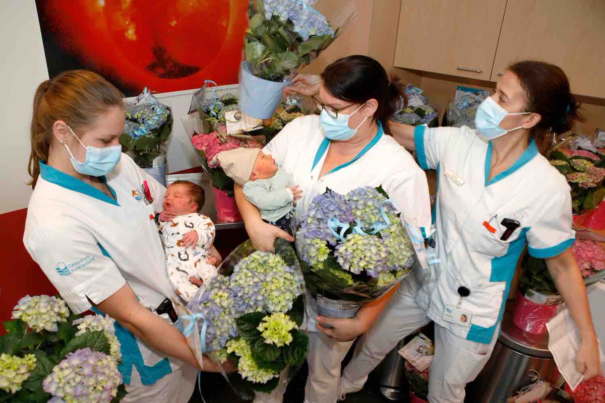 #Geboortegolf door eerste #lockdown

Ziekenhuizen in heel Nederland melden een dergelijke toename. Om deze bijzondere periode te vieren worden de kersverse ouders door de verloskundigen verrast met een blauwe of roze #hortensia.

Lees op GroenVandaag.  bit.ly/3iTawaA