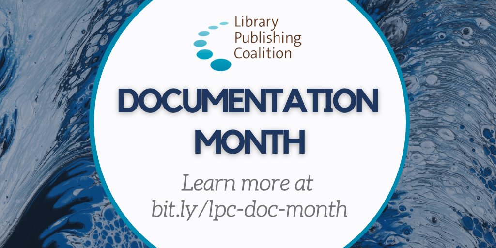 LibPubCoalition's tweet photo. 🎉February is Documentation Month!

What holds you back from creating &amp; implementing a documentation plan? Tell us your struggles with the #LPCDocMonth hashtag and follow along all month for tips and resources.

See the new Documentation Toolkit for more: https://t.co/ZkznXrRXWG https://t.co/2cewXINRsL