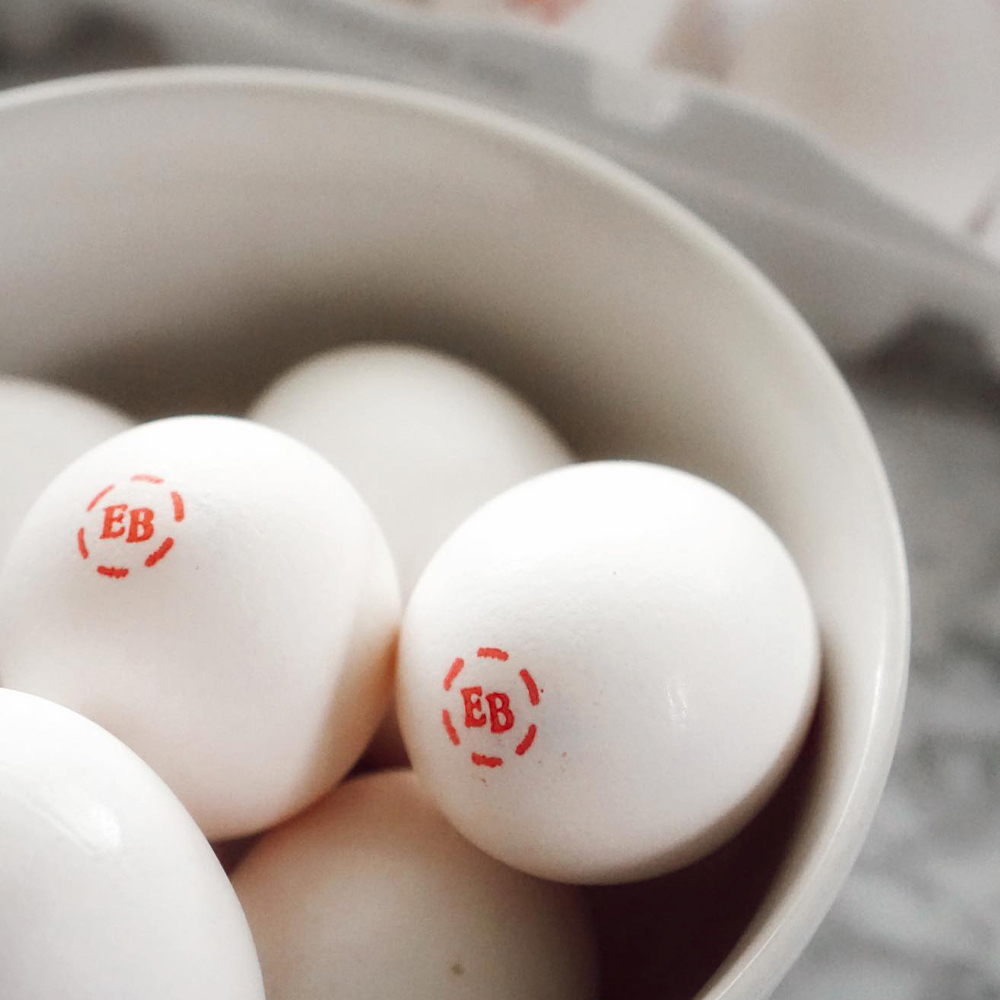 Eggland's Best on X: Why do we stamp our eggs? To ensure you're getting  the quality and nutrition you expect from EB eggs. The ink used is food  safe, so don't worry