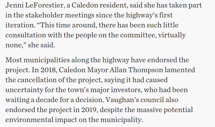 from today's  @torontostar -- arguments against the proposed hwy... and those in favour -- including caledon mayor allen thompson...  https://www.thestar.com/news/gta/2021/01/27/this-is-a-stupid-place-to-put-the-highway-doug-fords-government-has-fast-tracked-a-new-gta-freeway-during-covid-19-sparking-local-opposition.html?utm_source=Twitter&utm_medium=SocialMedia&utm_campaign=GTA&utm_content=stupidplanfordhighway&utm_source=twitter&source=torontostar&utm_medium=SocialMedia&utm_campaign=&utm_campaign_id=&utm_content=