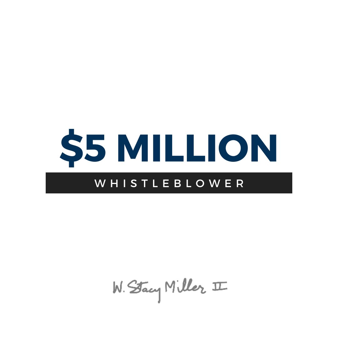 CASE WIN: $5 Million Whistleblower Law An experienced #whistleblowerlawyer will know how to protect you from workplace retaliation, and even potentially recover a monetary award. Have something to report? Need a #whistleblower law expert on your side? Contact us! ☎️ 919-348-4361