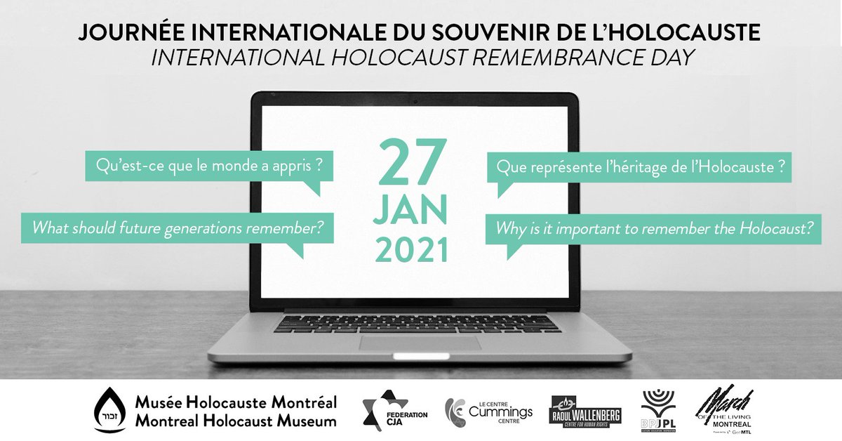MuseeHolocauste's tweet image. Joins us this evening in honour of #HolocaustMemorialDay   at 5:30 pm on Facebook to hear messages of resilience from survivors and the thoughts of Canadians from different walks of life as we reflect on the legacy of the Holocaust facebook.com/events/4328245…