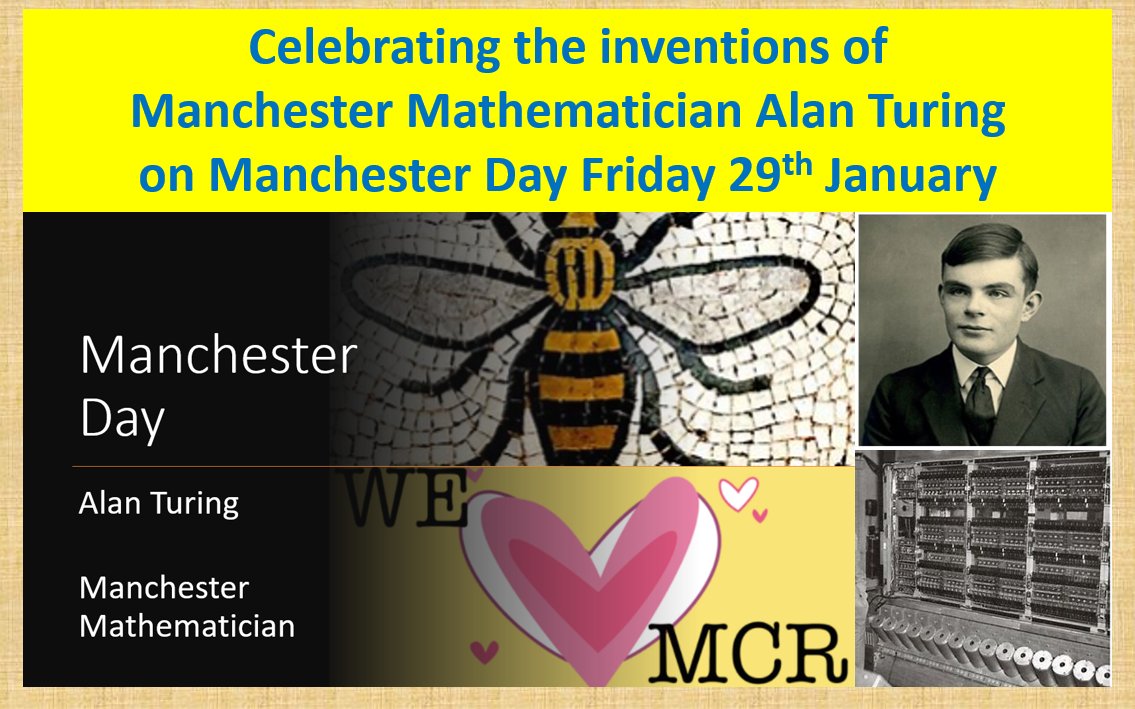 <a href="/MA_MathsDept/">MA_MathsDept</a> and the students <a href="/McrAcademy/">Manchester Academy</a> will be celebrating the wonderful inventions of Manchester Mathematician Alan Turing on Manchester Day this Friday ⭐️🌟#alanturing 
<a href="/turinginst/">The Alan Turing Institute</a> <a href="/TuringNW/">Turing NW Maths Hub</a> <a href="/bletchleypark/">Bletchley Park</a> <a href="/stem_maths/">stem_maths</a> <a href="/Advanced_Maths/">AMSP - Advanced Mathematics Support Programme</a>