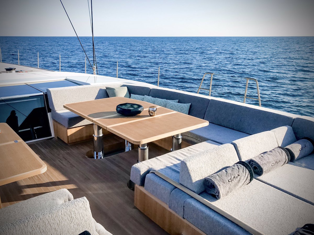 solarisyachts's tweet photo. Why not enjoy both PERFORMANCE &amp; COMFORT?  
That’s the idea with the new Solaris 111, with an owner’s cabin of 40 square metres in area, and a wide hull for less heeling, and a large and private cockpit accessible from the Owner’s cabin, allowing the owner to have total privacy. https://t.co/Uw5ZvGjdDw