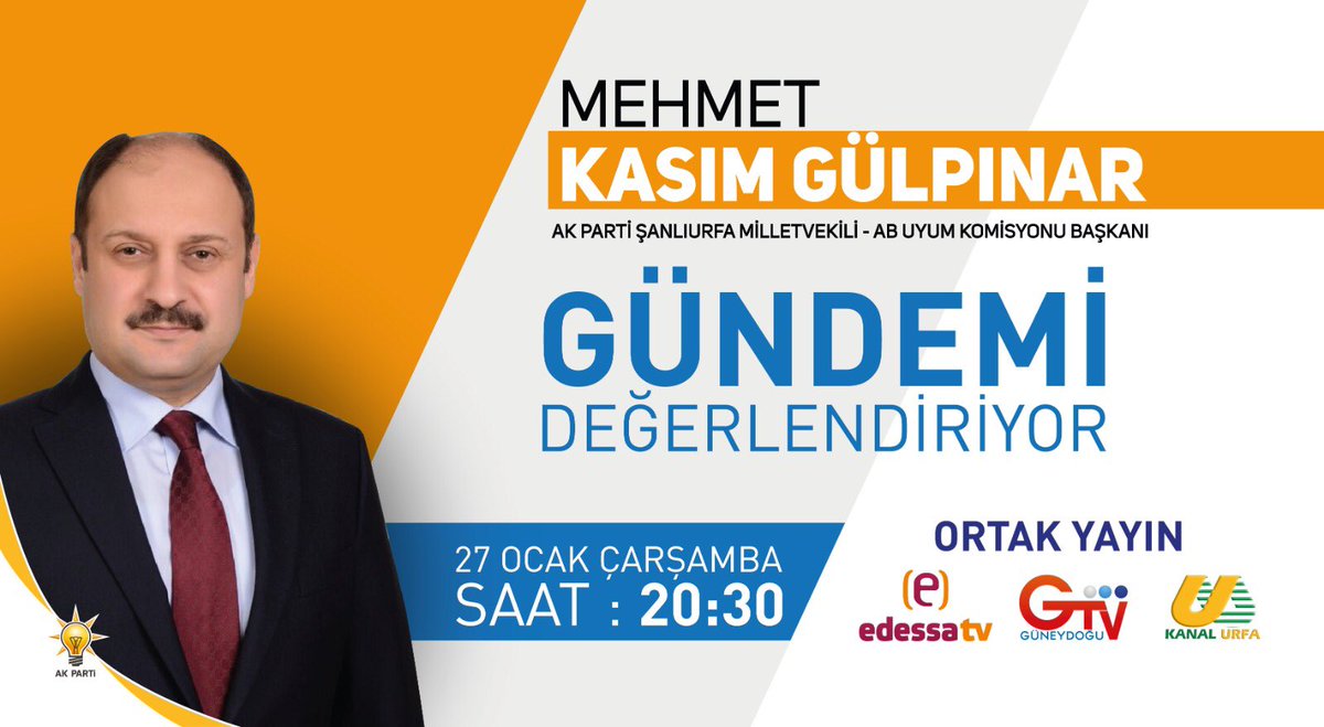 Mehmet Emin Tapan 🇹🇷 (@metapantr) on Twitter photo Bu Akşam konuğumuz AK Parti Ş.Urfa Milletvekili ve AB Uyum Komisyonu Başkanı M. Kasım Gülpınar olacak. Başta Piktesli öğretmenler olmak üzere bir çok konunun konuşulacağı programı izlemenizi tavsiye ederim.
<a href="/piktesogretmen/">#PIKTES ÖĞRETMENLERİ 🇹🇷🇪🇺</a> @Piktes2Projesi <a href="/PiktesTR/">PİKTES Öğretmenleri</a>
<a href="/KanalUrfa/">Kanal Urfa</a> <a href="/ferhatozer36/">FERHAT ÖZER</a> Bu Akşam konuğumuz AK Parti Ş.Urfa Milletvekili ve AB Uyum Komisyonu Başkanı M. Kasım Gülpınar olacak. Başta Piktesli öğretmenler olmak üzere bir çok konunun konuşulacağı programı izlemenizi tavsiye ederim.
<a href="/piktesogretmen/">#PIKTES ÖĞRETMENLERİ 🇹🇷🇪🇺</a> @Piktes2Projesi <a href="/PiktesTR/">PİKTES Öğretmenleri</a>
<a href="/KanalUrfa/">Kanal Urfa</a> <a href="/ferhatozer36/">FERHAT ÖZER</a>
