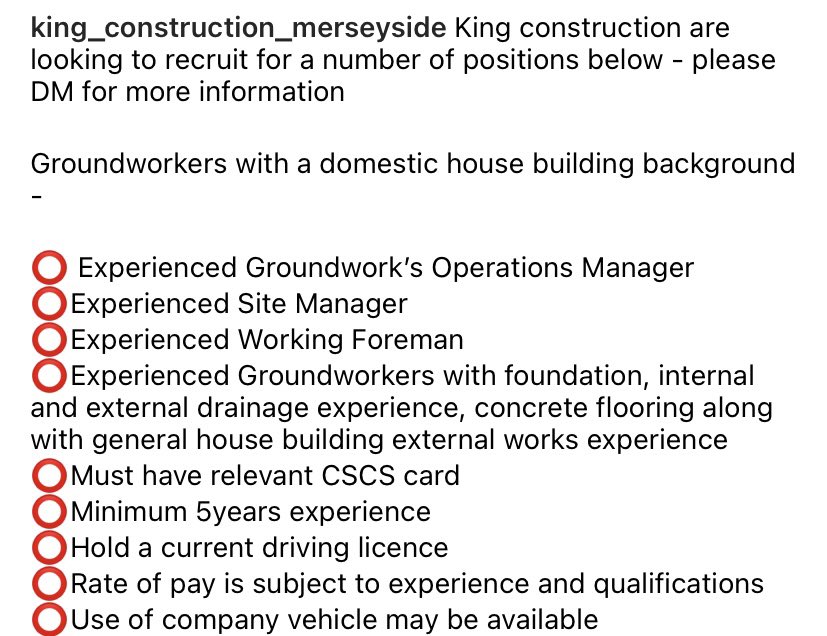 VIAM_ltd's tweet photo. WE ARE HIRING....... DM for more info. Brilliant place to work, great staff and well looked after 📛

#liverpool #work #hiring #recruitment #jobs #careers #groundworker #civils #tarmac #merseyside https://t.co/AhCyEs4lPi