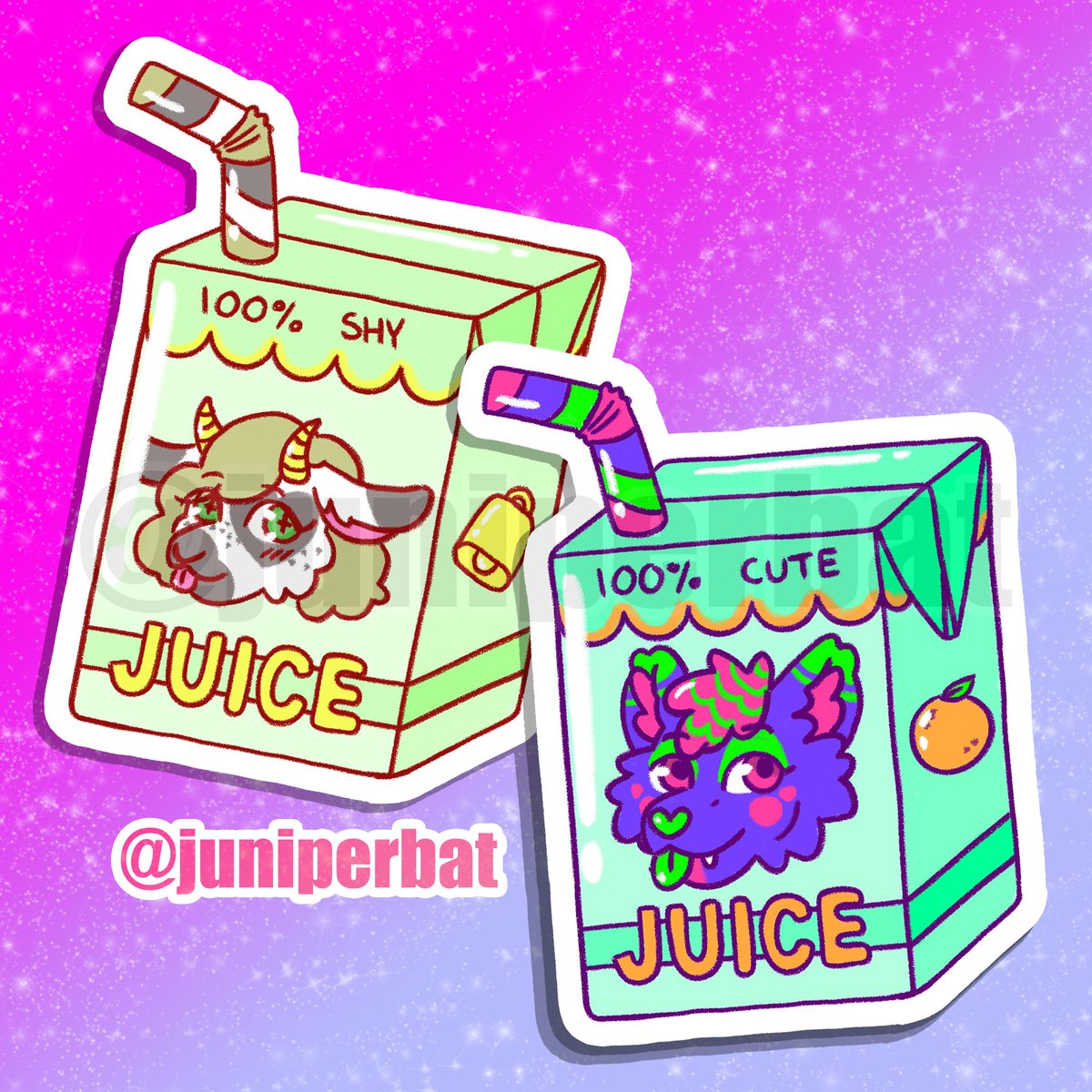 juniperbat's tweet photo. Juice boxes, too 🥺🧃
#furry #fursona #furryart #kawaii #cute #etay #Commission #commissionsopen #art #furryartwork https://t.co/G4JSU21wE7