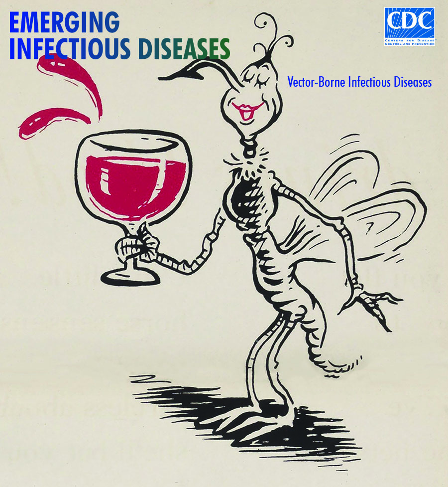 For February's cover art, Emerging Infectious Diseases features a detail from the WWII antimalaria poster “This is Ann–: she drinks blood!” created by Ted Geisel, Munro Leaf, &amp; United States War Department Special Services Division. Images and essay here: wwwnc.cdc.gov/eid/article/27…