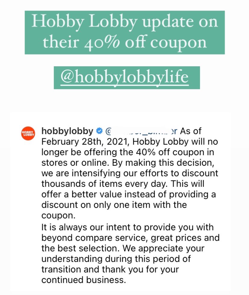 Did you hear?! Hobby Lobby is getting rid of their 40% off coupon! Update ‼️ #hobbylobbylife #hobbylobby #hobbylobbyfinds #hobbylobbystyle @hobbylobby #hobbylobbyfarmhouse #hobbylobbydecor #hobbylobbyhaul #hobbylobbyclearance #homedecor