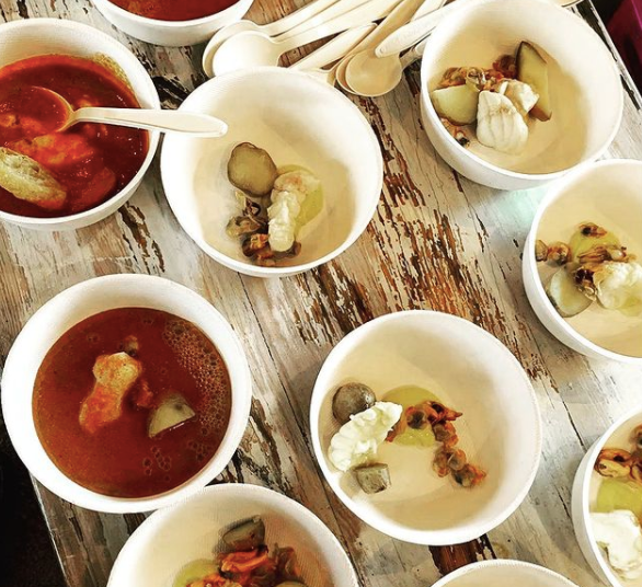 That overhead capture by our friends over at the @symbiosebythejane. Explore all that went into creating this line on their page; from the collaboration with #Michelin star #chefs to the production process under fair and safe working conditions.