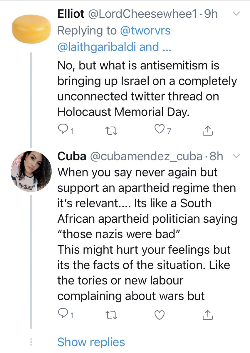 Then we have the “whataboutary” gang....cos Jews don’t deserve anything just focused on them...obviously...