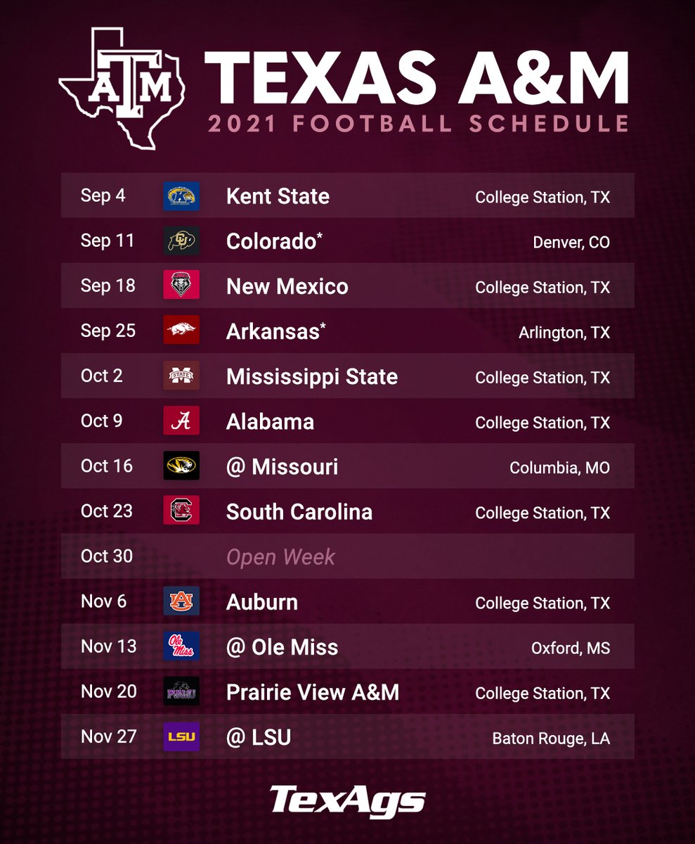 Aggie Football Schedule 2022