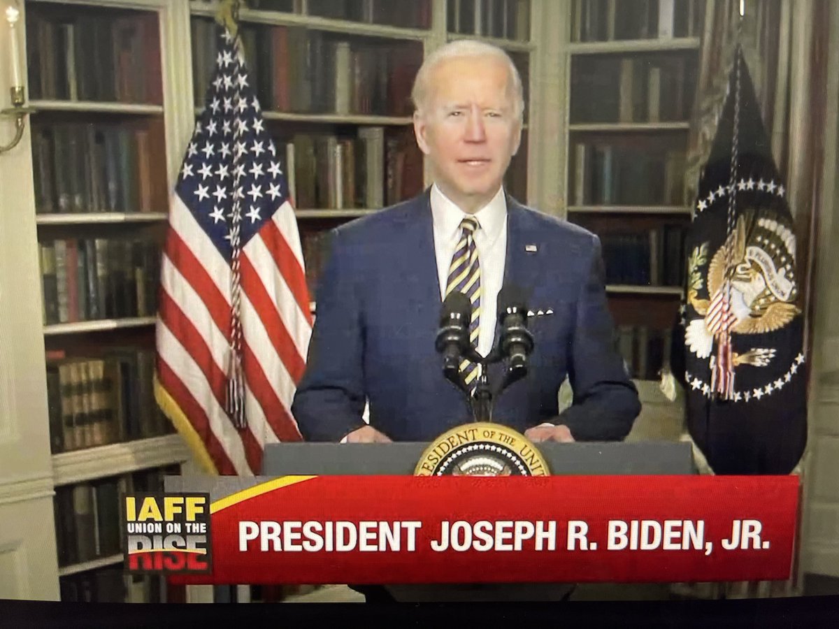 Los Angeles County Firefighters Local 1014 (@local1014) on Twitter photo Day 2: #IAFFConvention President Biden addresses our #Firefighters. “I will always protect your right to collectively bargain...” <a href="/POTUS/">President Donald J. Trump</a> #UnionStrong 💪 #ElectionsMatter #PoliticalActionMatters Day 2: #IAFFConvention President Biden addresses our #Firefighters. “I will always protect your right to collectively bargain...” <a href="/POTUS/">President Donald J. Trump</a> #UnionStrong 💪 #ElectionsMatter #PoliticalActionMatters