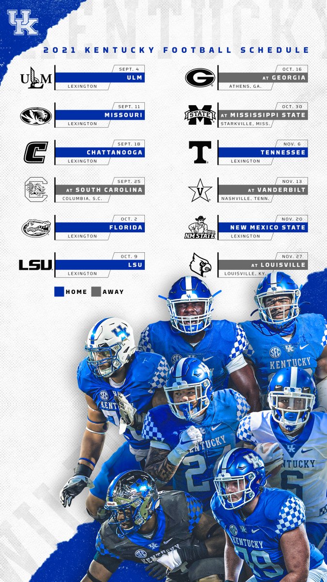 Kentucky Football On Twitter Our 2021 Schedule Https T Co H4hnhetkty Bbn X Secfb