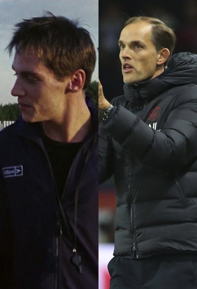WasChris's tweet photo. Thomas Tuchel looks like the coach of bend it like Beckham 😂 #ChelseaFC #CFC #ThomasTuchel https://t.co/1wlCLYSQ3d