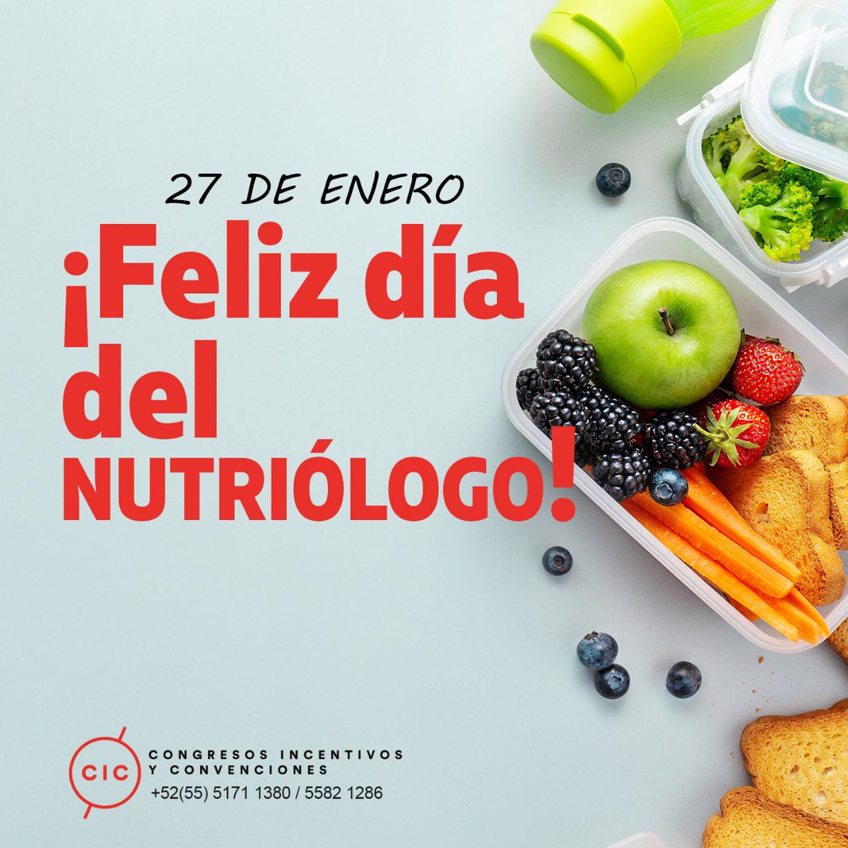 Felicidades a todos los nutriólogos de México ¡Muchas gracias por su vocación y compromiso! 👨🏽‍⚕️👩🏽‍⚕️
⌞
#DíaDelNutriólogo #Nutriología #CongresosMéxico #CongresosCIC #EducaciónMédicaContinua