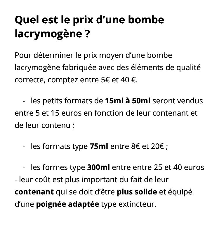 اداء القيادات الامنية معيب وفاشل:
ارخص قنبلة مسيلة للدموع سعرها 5 يورو يعني 50 الف ليرة تقريباً
رمت قوى الامن خلال يومين على المحتجين اكثر بكثير من 500 قنبلة مسيلة للدموع في طرابلس بكلفة 25 مليون ليرة.
الا يعتقد اي عاقل ان هذا المبلغ لو وزع على الناس نقداً لكانت وقفت الاحتجاجات؟