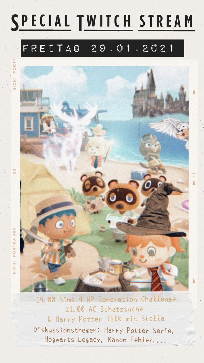 #twitch #AnimalCrossingNewHorizons #acnh #harrypotter #hogwartslegacy
