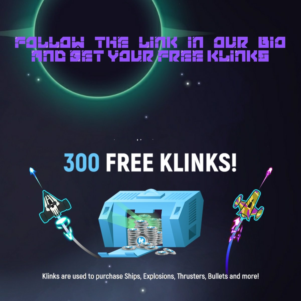 PilotFinal's tweet image. It's the best way to get yourself new cosmetics for your ship. Make yourself an account and get out there, pilots. We have a lot of conquering to do 🚀
#finalpilot #therecanbeonlyone #getreadytofly #battleroyale