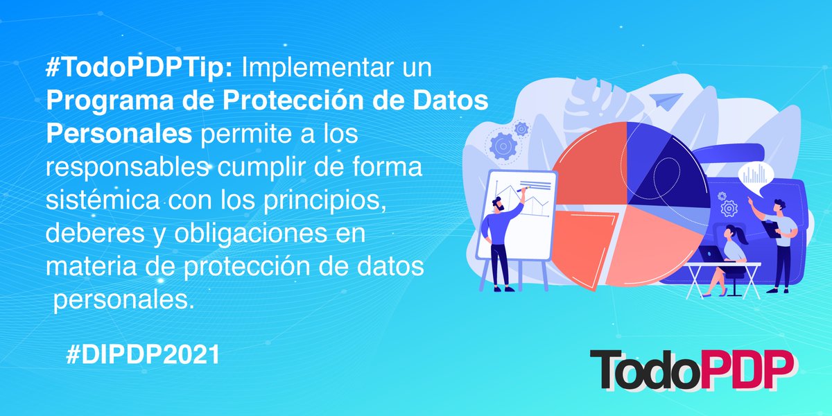 Ing_Mili's tweet image. #TodoPDPTip
Implementar un Programa de 𝗣𝗿𝗼𝘁𝗲𝗰𝗰𝗶𝗼́𝗻 𝗱𝗲 𝗗𝗮𝘁𝗼𝘀 𝗣𝗲𝗿𝘀𝗼𝗻𝗮𝗹𝗲𝘀 permite a los responsables cumplir de forma sistémica con los principios, deberes y obligaciones en materia de protección de datos personales. 
todopdp.com/lgpdppso-como-…

#DIPDP2021